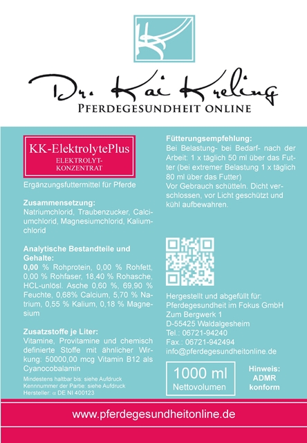 Kai Kreling KK-ElektrolytePlus Elektrolytkonzentrat für Pferde